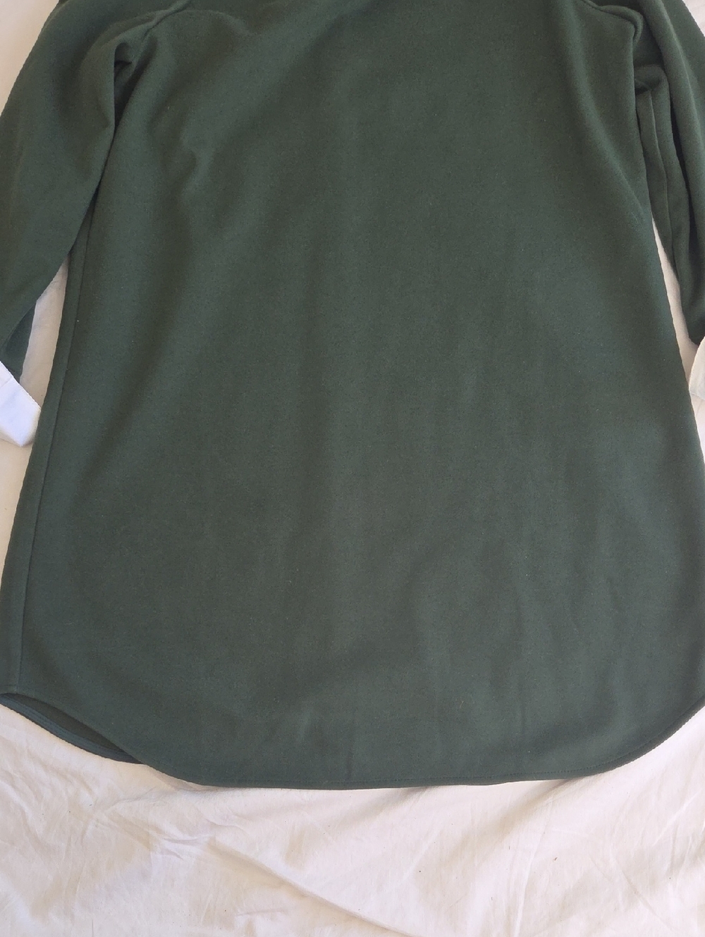Tuckernuck English Ivy Dakotah Collared Hunter Green White Shirt Dress Large - Picture 6 of 10